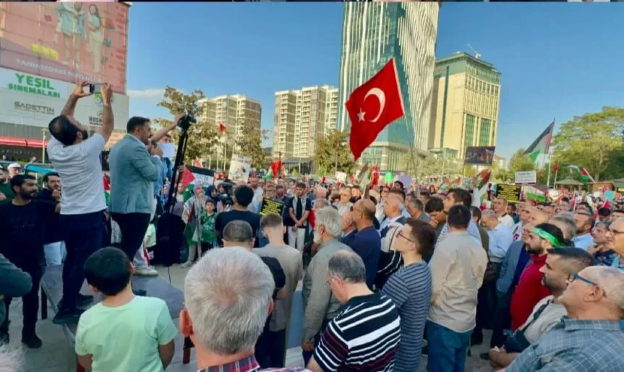 Malatya’da “Katil İsrail hesap verecek” sloganları gökleri inletti!