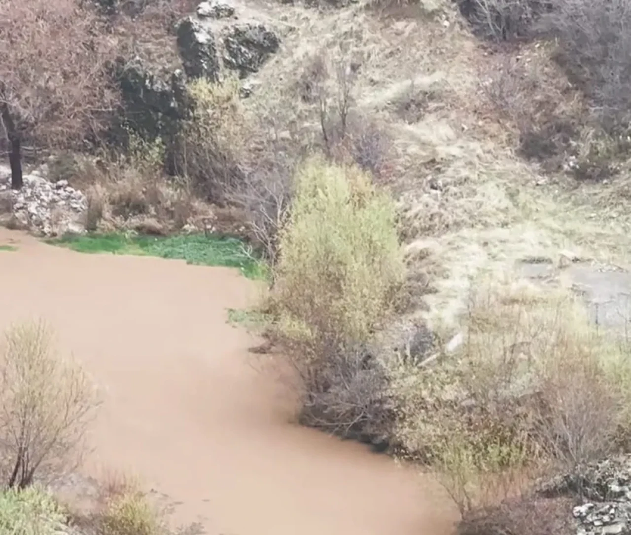 Güpdüştü şelalesi yıllar sonra yeniden akmaya başladı!