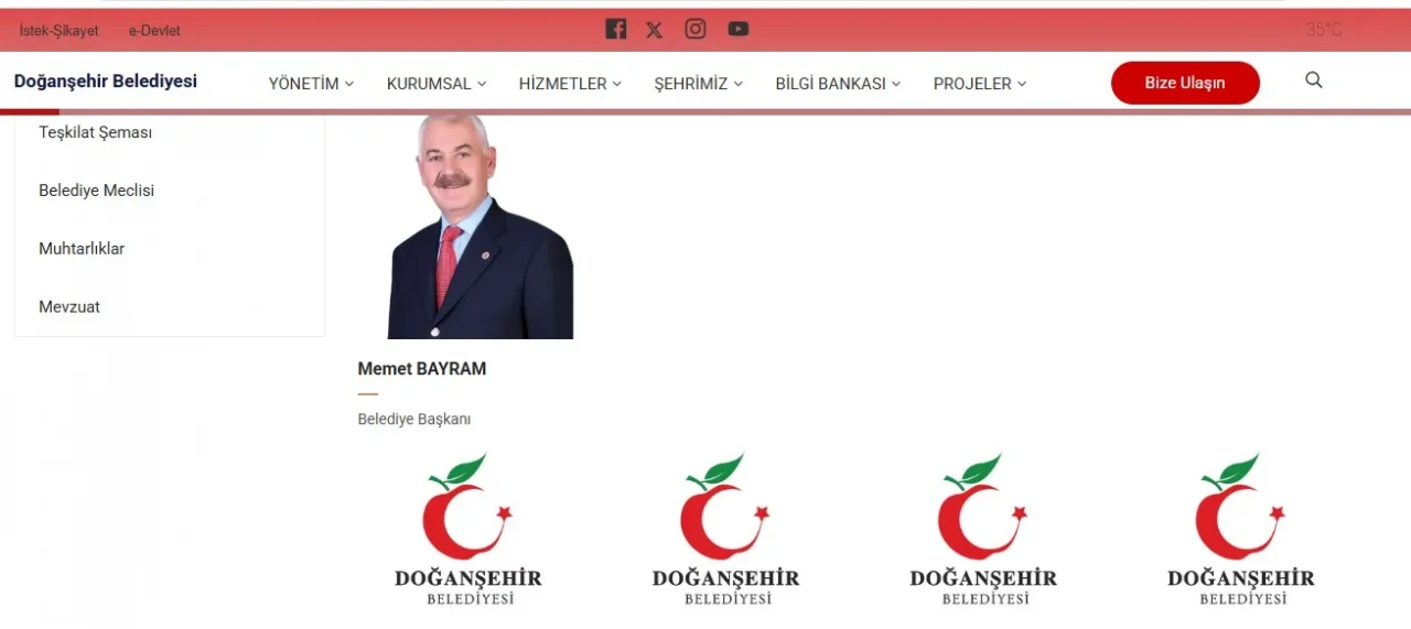 Doğanşehir’de bayraklı elmalı logo reziliğinden sonunda  dönüldü!
