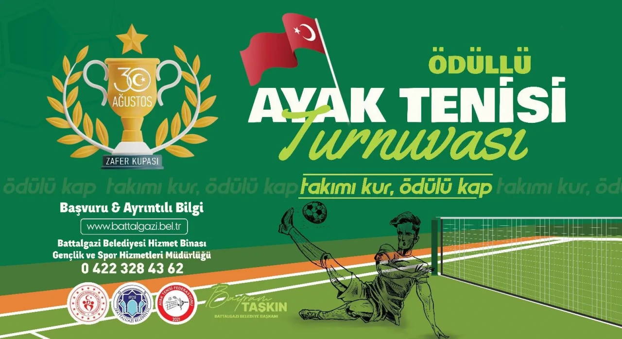 Battalgazi Belediyesinden özel ayak tenisi turnuvası!