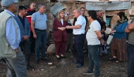 Milletvekili Ölmeztoprak yangın bölgesine koşup yaraları sardı!