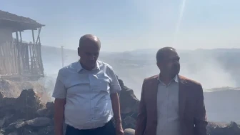 Malatya'nın Kale İlçesinde korkutan yangın devam ediyor