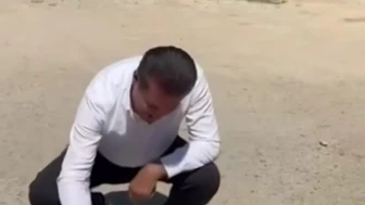 Mustafa Sarıgül Malatya'da asfaltta yumurta pişirdi!