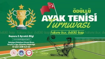Battalgazi Belediyesinden özel ayak tenisi turnuvası!