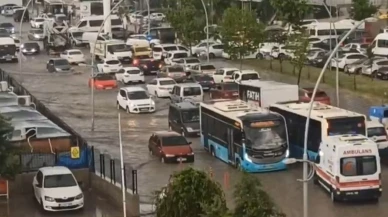 Malatya bu kez de dolu ve sağnak yağışa teslim oldu!