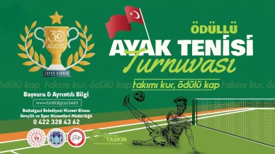 Battalgazi Belediyesinden özel ayak tenisi turnuvası!
