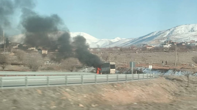 MALATYA ADIYAMAN YOLU TRAFİĞE KAPATILDI
