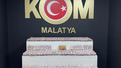 MALATYA'DA OPERASYONDA BİNLERCE UYUŞTURCU HAP YAKALANDI