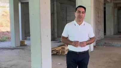 Doğanyol Belediye Başkanı Hakan Bay’dan cami inşaatında reklam!