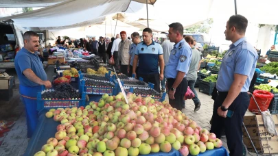 Pazar yerinde hileye geçit yok! Zabıta denetimi sıklaştı!