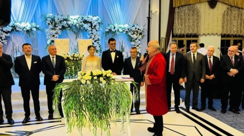 Malatya'da siyaset dünyası ünlü cerrahın düğününde buluştu!