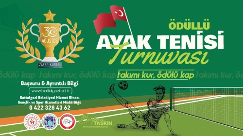 Battalgazi Belediyesinden özel ayak tenisi turnuvası!