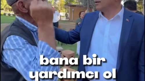 Başkan Sami Er'in yaşlı adamı itmesi büyük tepki aldı!