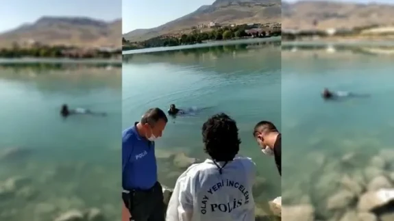 Orduzu'da göletteki kadın cesetti öğrencileri korkuttu!