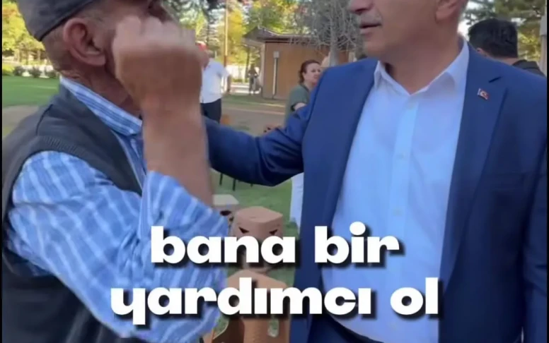Başkan Sami Er'in yaşlı adamı itmesi büyük tepki aldı!