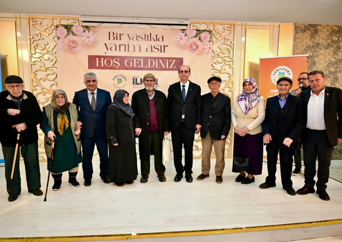 50 Yılı Aşan Evlilikler Onurlandırıldı: Yeşilyurt’ta Duygu Dolu Anlar