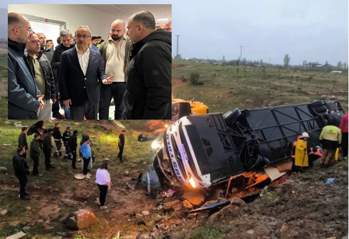 Doğanşehir’de yolcu otobüsü şarampole devrildi: 4 ölü, 15 yaralı