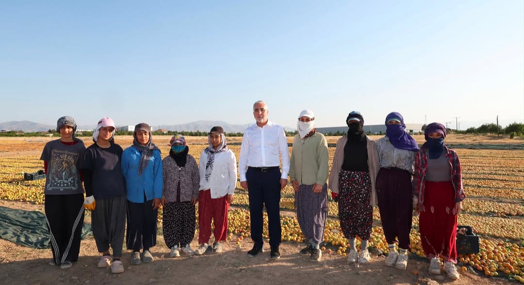 Bakan Işıkhan Bahçede Kayısı Topladı!