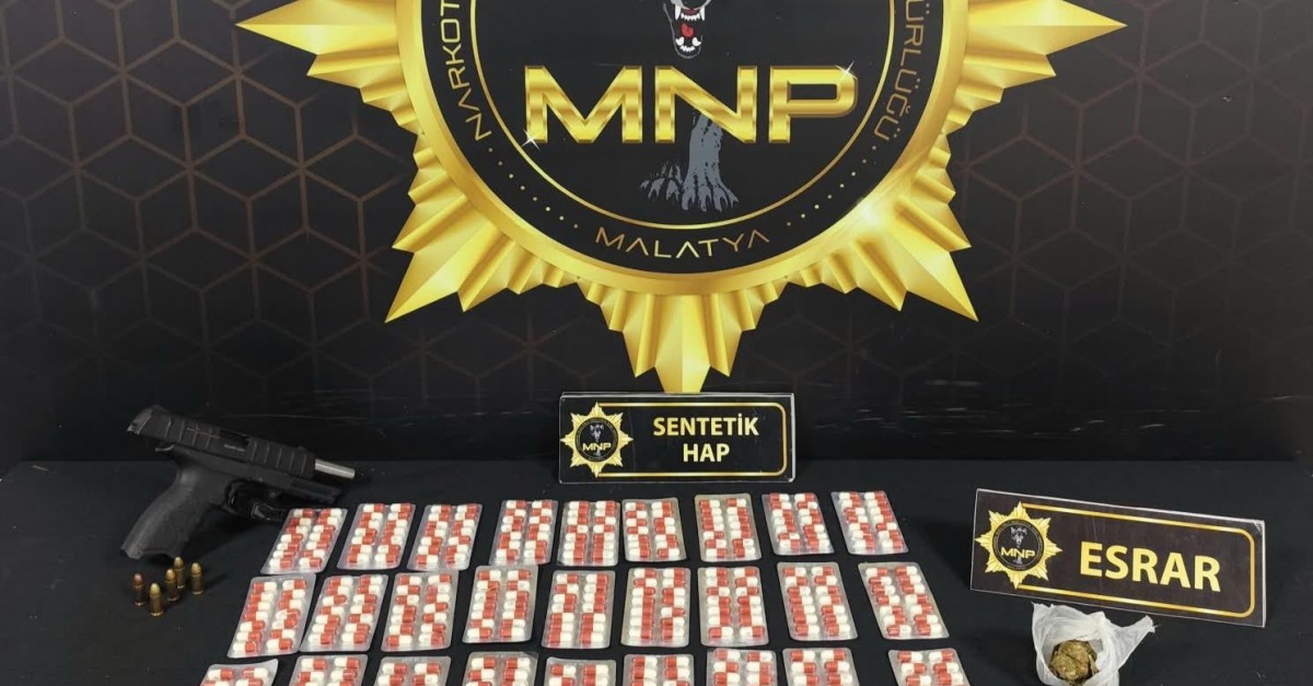 Malatya'da zehir tacirlerine darbe! Binlerce uyuşturucu hap ele geçirildi