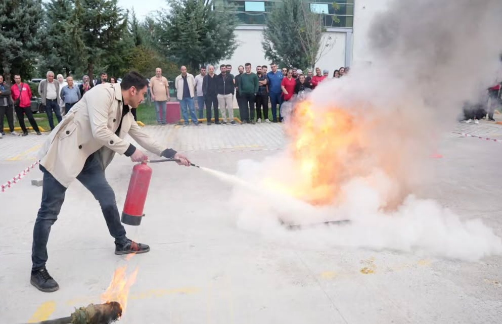 Malatya Eğitim ve Araştırma Hastanesi’nde yangın tatbikatı