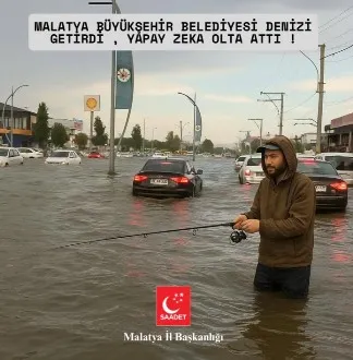 Saadet Partisi Malatya teşlkilatı  Sami Başkana inat balık tuttu!