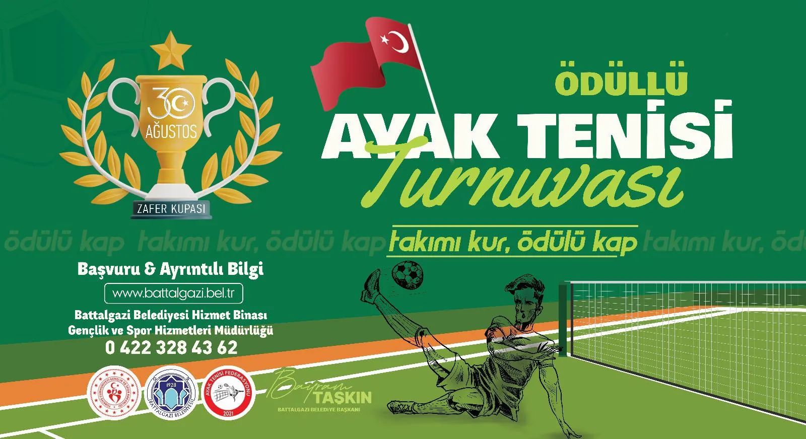 Battalgazi Belediyesinden özel ayak tenisi turnuvası!