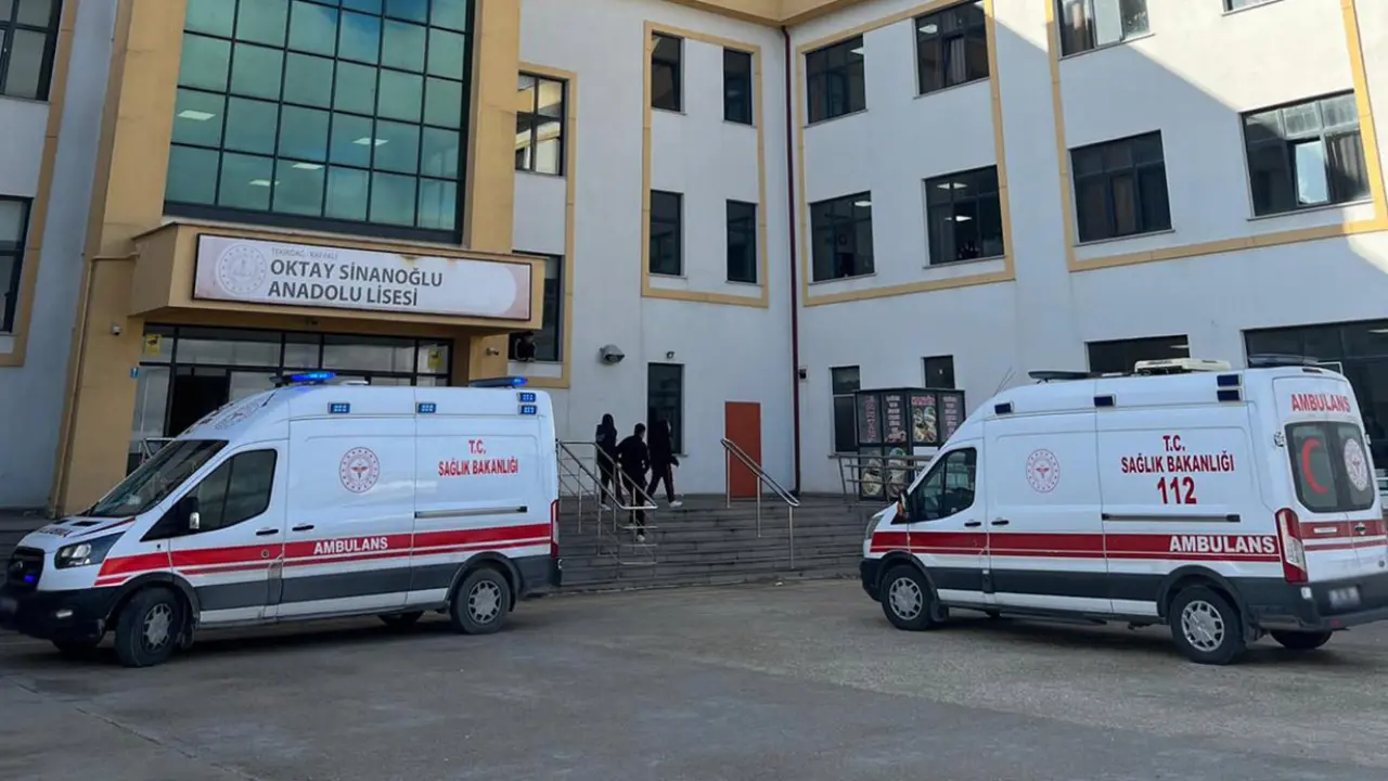 Tekirdağ'da zehirlenme şüphesi: 5 öğrenci hastaneye kaldırıldı